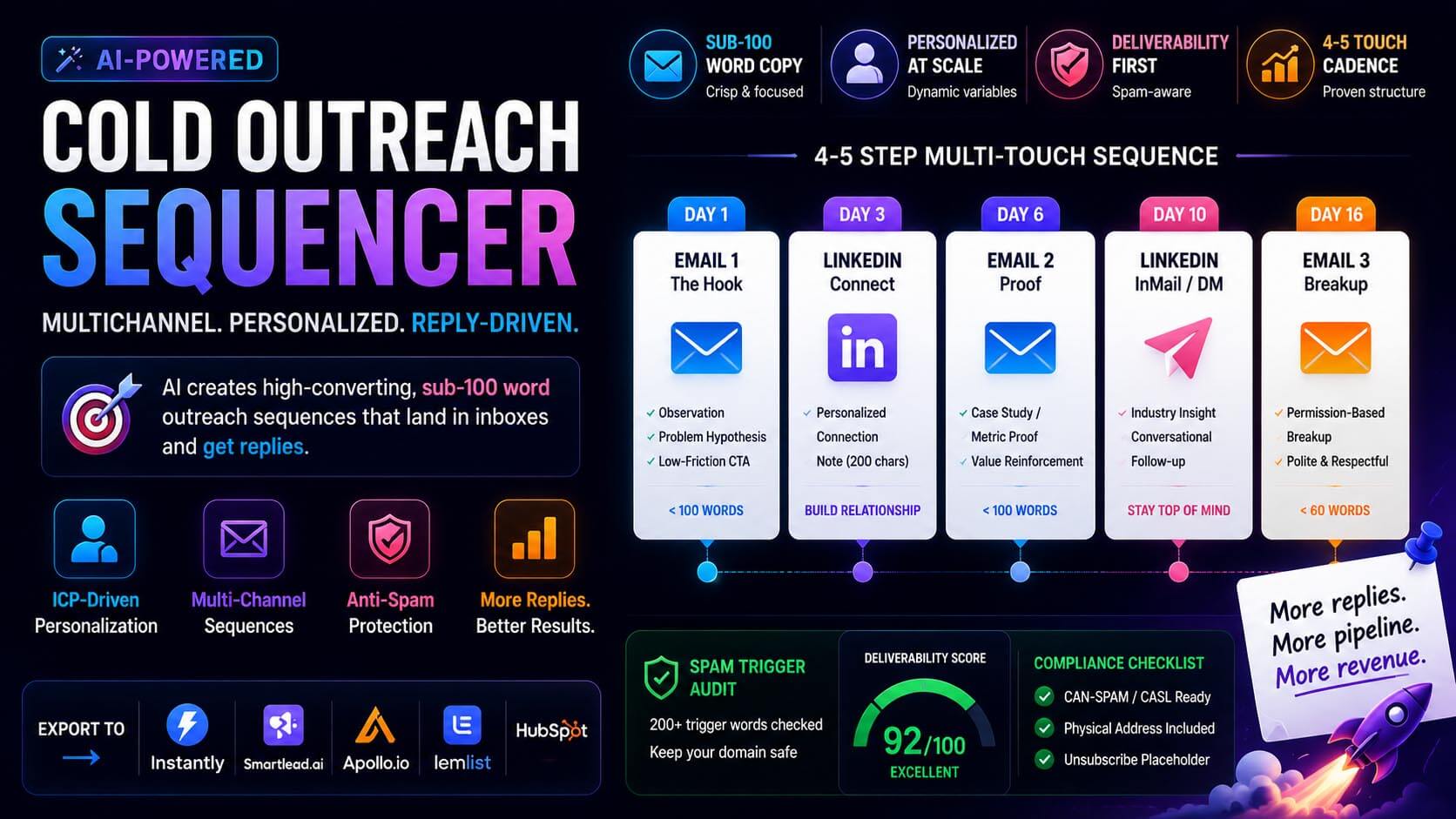 Multichannel Cold Outreach Sequencer: Engineering Sub-100 Word Sequences that Convert (2026)
