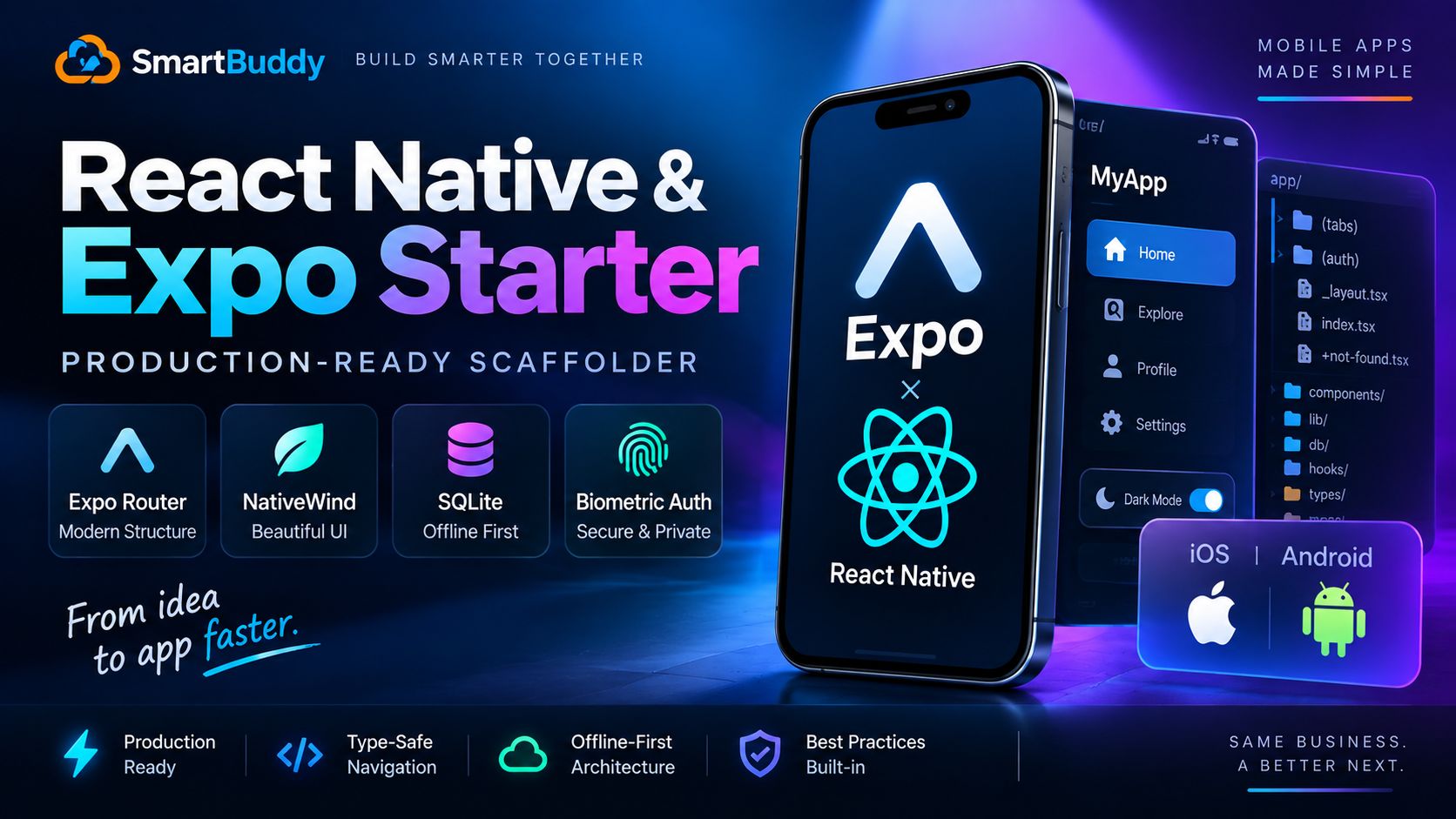 Building a Production React Native App with Expo Router: Offline SQLite, Typed Routes, and Biometrics