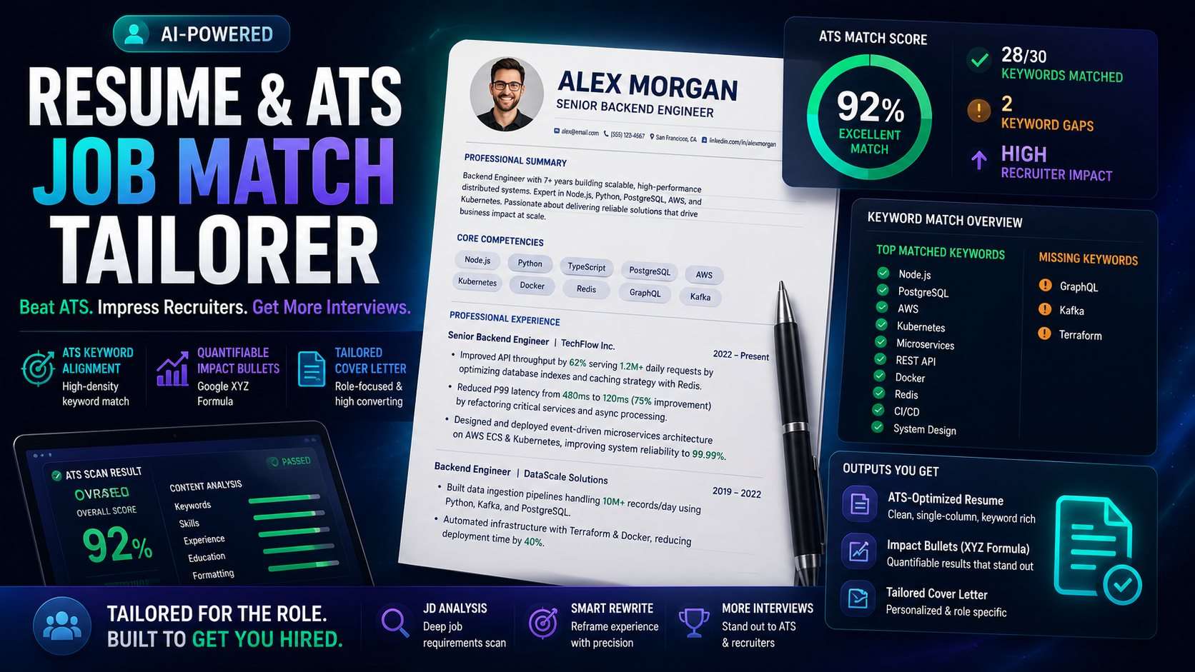 ATS Resume Keyword Optimization for Developers: The XYZ Formula & Keyword Coverage Ratio (2026)