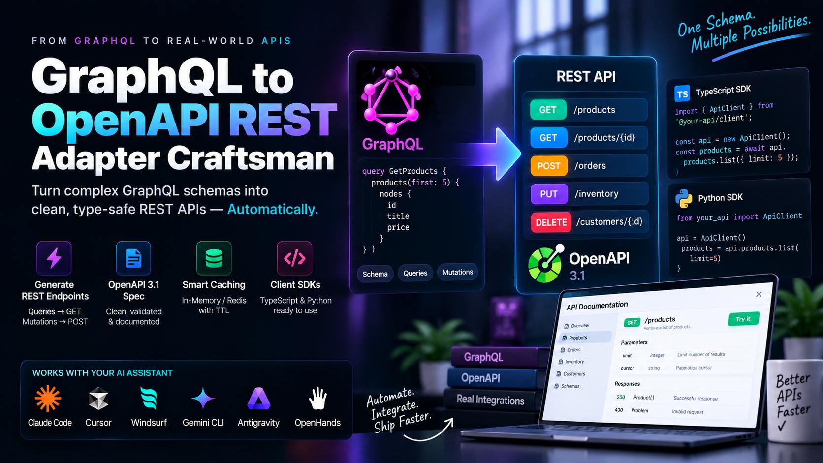 Wrap a GraphQL API Into REST Endpoints: OpenAPI 3.1 Adapters That Don't Leak Schema (2026)